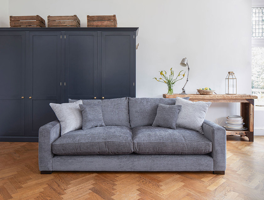 Stockbridge 4 Seater Sofa Bed in Warwick Graf Slate